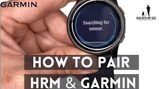 How to pair Heart Rate Monitor to a Garmin watch [upl. by Areek]