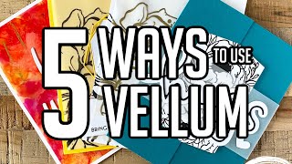 5 DIFFERENT WAYS TO USE VELLUM [upl. by Pardner]