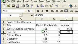 Microsoft Excel Tutorial for Beginners 3  Calculations Formulas [upl. by Pack177]