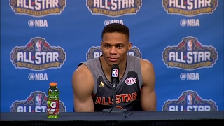 2018 Russell Westbrook most SAVAGE interviews [upl. by Yelsiap]