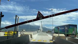 Nafpaktos driving to Patras on Rion  Antirion Bridge Greece May 2021 mute [upl. by Kcirddot213]