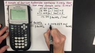 Grams to Moles and Formula Units Mole Conversions [upl. by Richard]