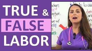 True vs False Labor Nursing Maternity Review for NCLEX [upl. by Husch]