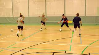 Futsal Training Drill Receiving Turning and Facing Level 1 Beginner [upl. by Ronoc]