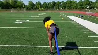 Sprint Training with resistance bands Acceleration Speed Cord [upl. by Eihpos]