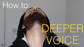 How to make your voice DEEPER  4 Steps [upl. by Ginni]