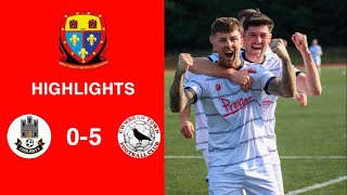 Caerleon 05 Cwmbrân Town  Gwent FA Senior cup  Quarter final highlights [upl. by Atirac]