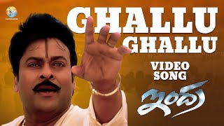 Ghallu Ghallu Full Video Song  Indra  Chiranjeevi  Mani Sharma  B Gopal  S P Balasubrahmanyam [upl. by Wallack]