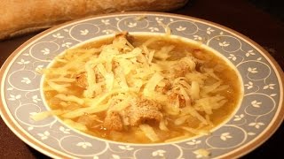 Zwiebelsuppe mit Allgäuer Bergkäse fast schon eine Allgäuer Zwiebelsuppe [upl. by Etezzil246]