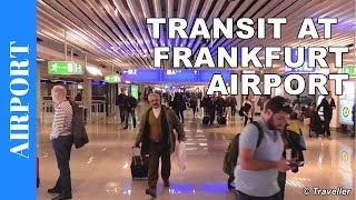 TRANSIT WALK AT FRANKFURT Airport FRA Terminal 1  Connection Flight Transfer Arriving amp Departing [upl. by Crispen]