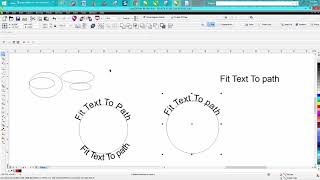 Corel Draw Tips amp Tricks Fit Text to path [upl. by Alesiram641]