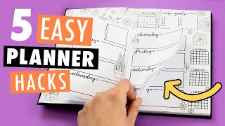 5 DIY PLANNER IDEAS  How to Organize Decorate amp Customize Your Planner [upl. by Uolyram]