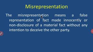 Misrepresentation [upl. by Amery]