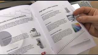 Training  How to print a booklet using a Ricoh printer  Ricoh Wiki [upl. by Elamaj]